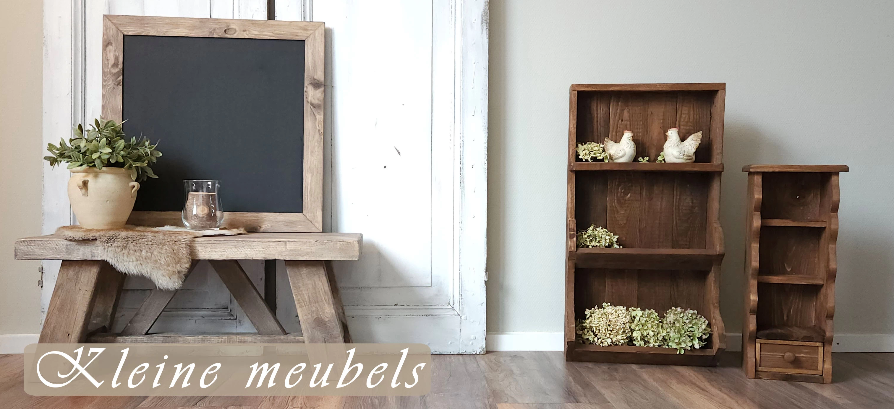 Categorie banner sfeervolle stoere en betaalbare landelijke houten woonaccessoiresn van Ruralia's Living mobiel